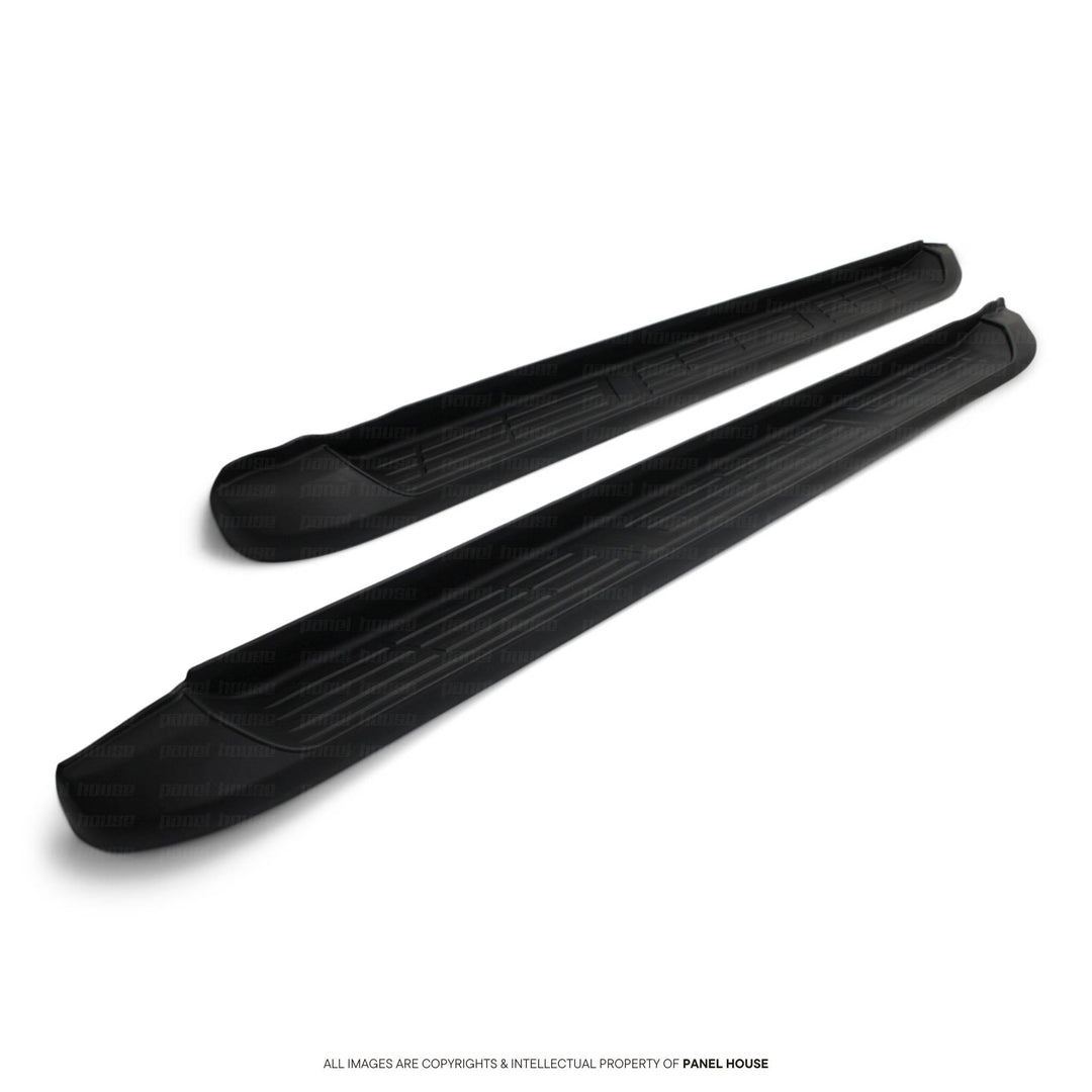 Black Edition Aluminium Side Steps fits Toyota Hilux Dual Cab 4DR N80 2015 - 2025 TRD