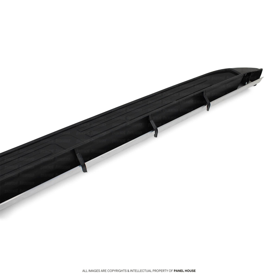 Black Edition Aluminium Side Steps fits Toyota Hilux Dual Cab 4DR N80 2015 - 2025 TRD