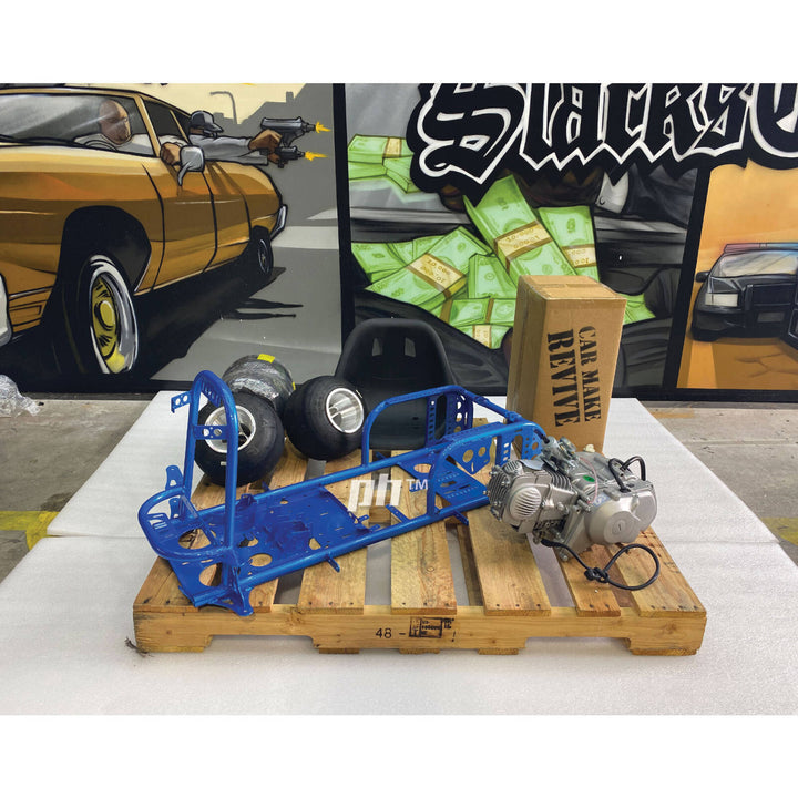 Car Make Revive Drift Kart 140cc Manual 4 Speed Starter Kit - COLOUR BLUE