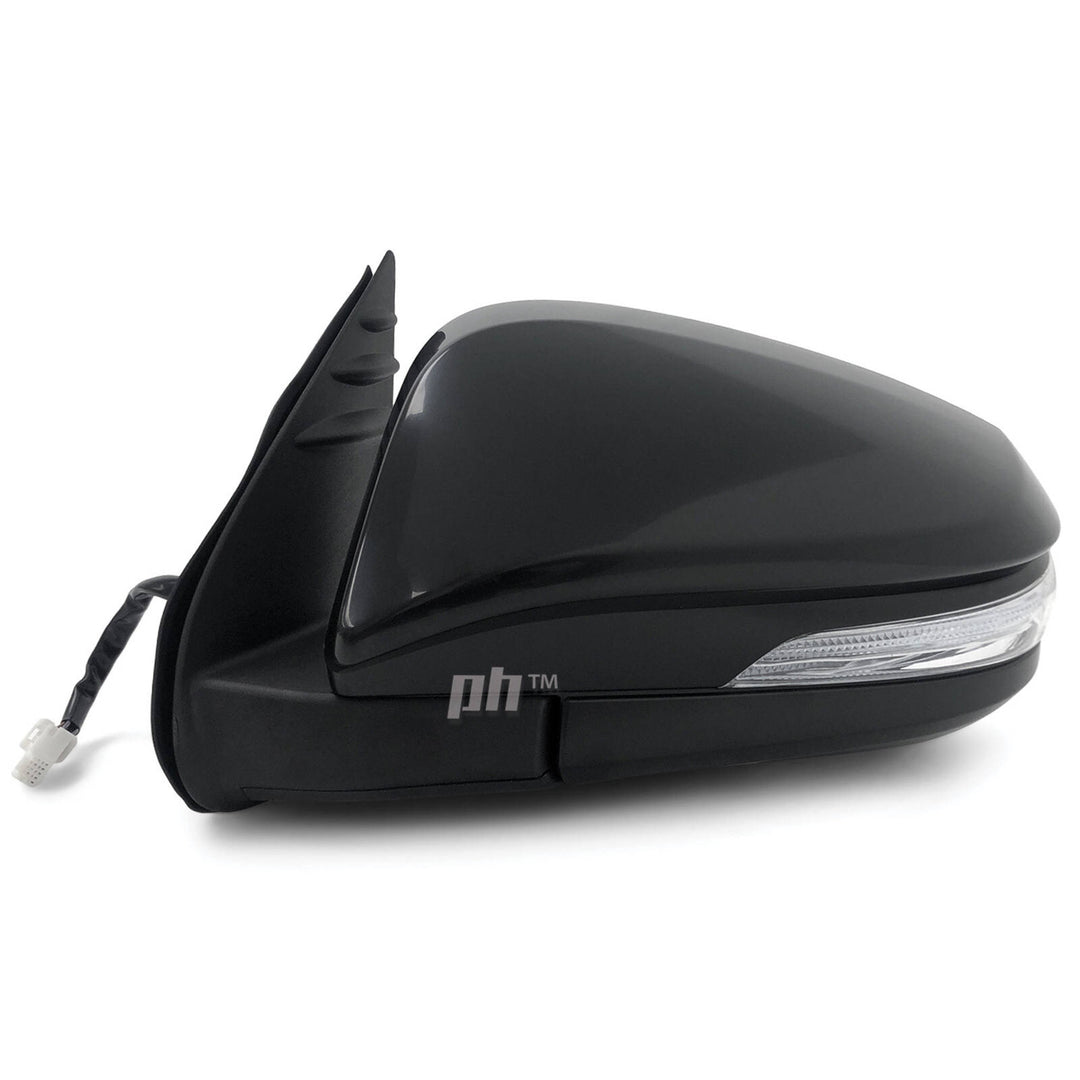 Door Mirrors PAIR Black Electric Auto Fold Fits Toyota Hilux N80 15 - 21 SR5