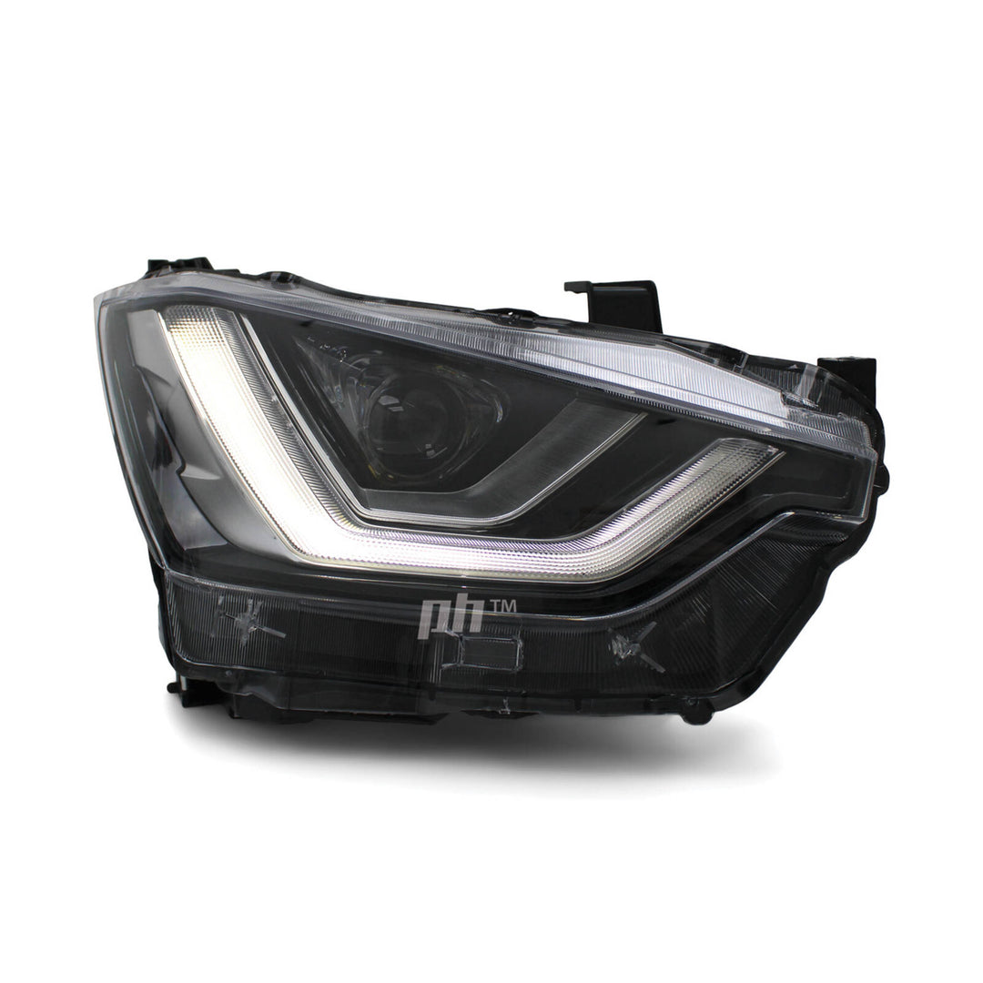 Headlights Black Projector LED DRL PAIR Fits Isuzu DMAX LS-M LS-U 2020 - 2023