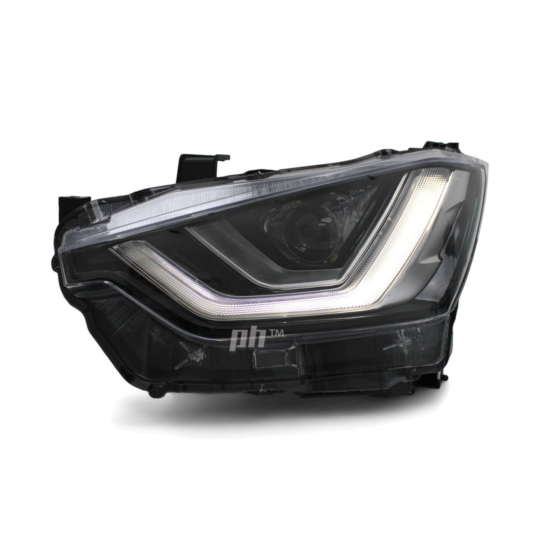 Headlights Black Projector LED DRL PAIR Fits Isuzu DMAX LS-M LS-U 2020 - 2023