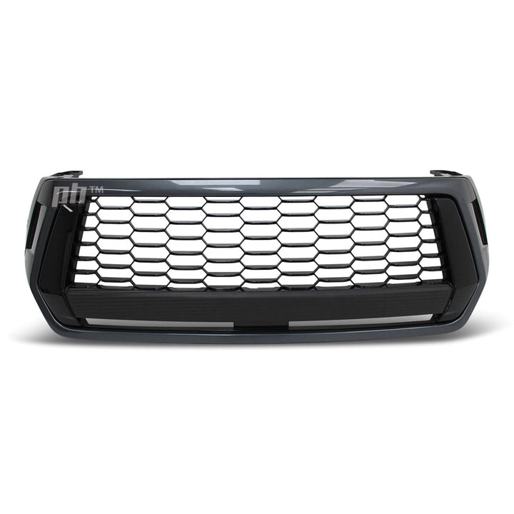 Grill Gloss Black & Grey Fits Toyota Hilux N80 SR SR5 Rogue 2018 - 05/2020