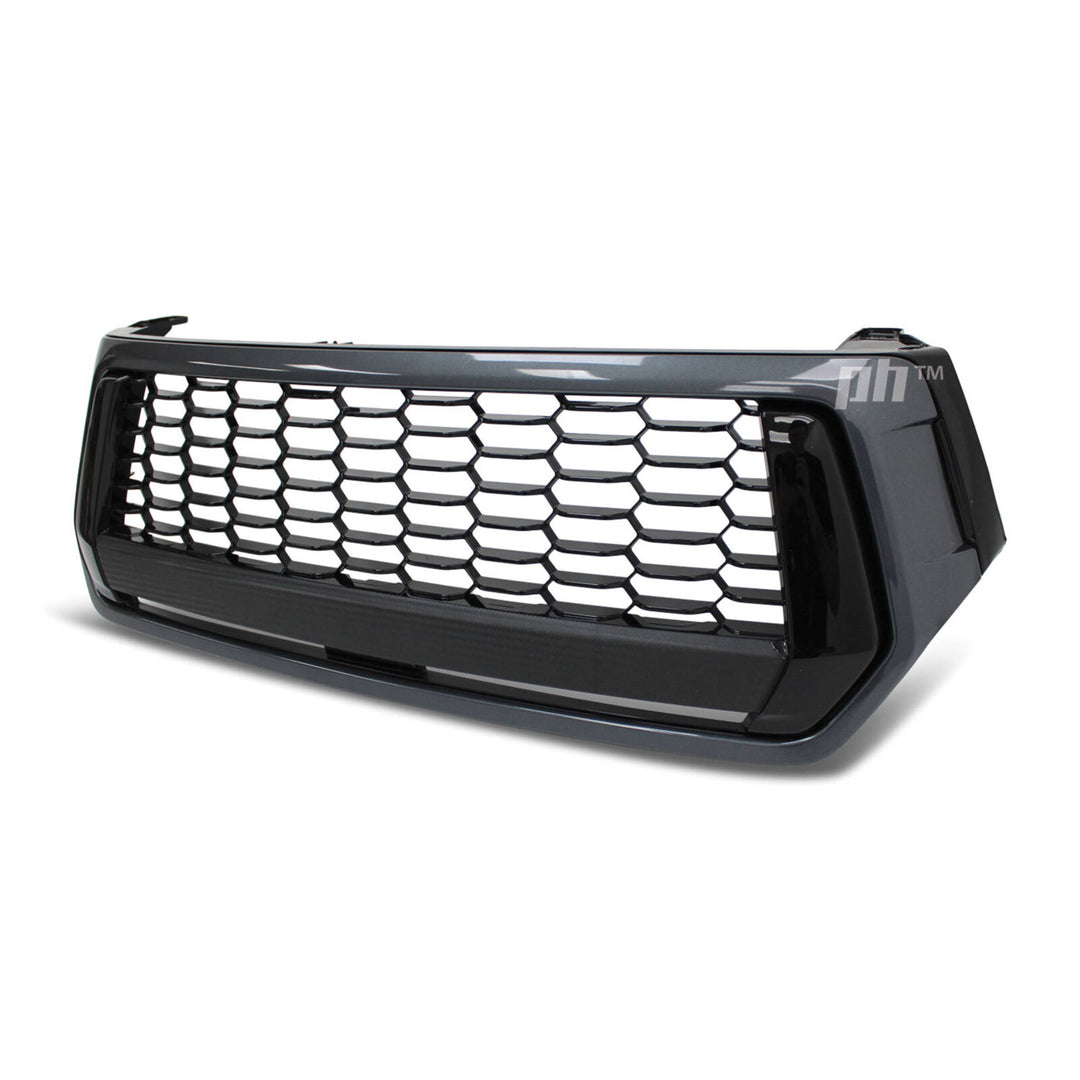 Grill Gloss Black & Grey Fits Toyota Hilux N80 SR SR5 Rogue 2018 - 05/2020