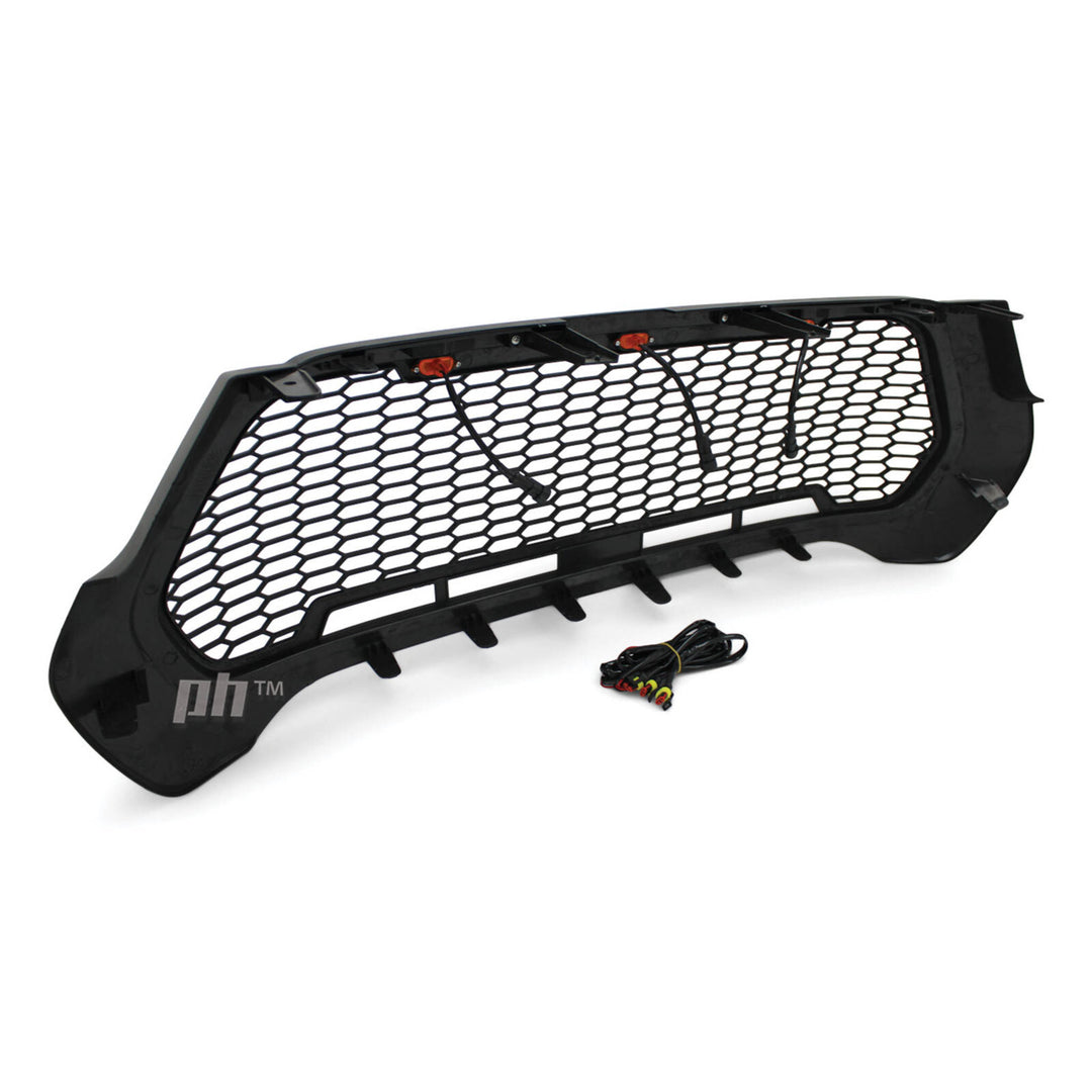 Grill Black Mesh With LED's Fits Toyota Hilux N80 SR 06/2020 - 2023