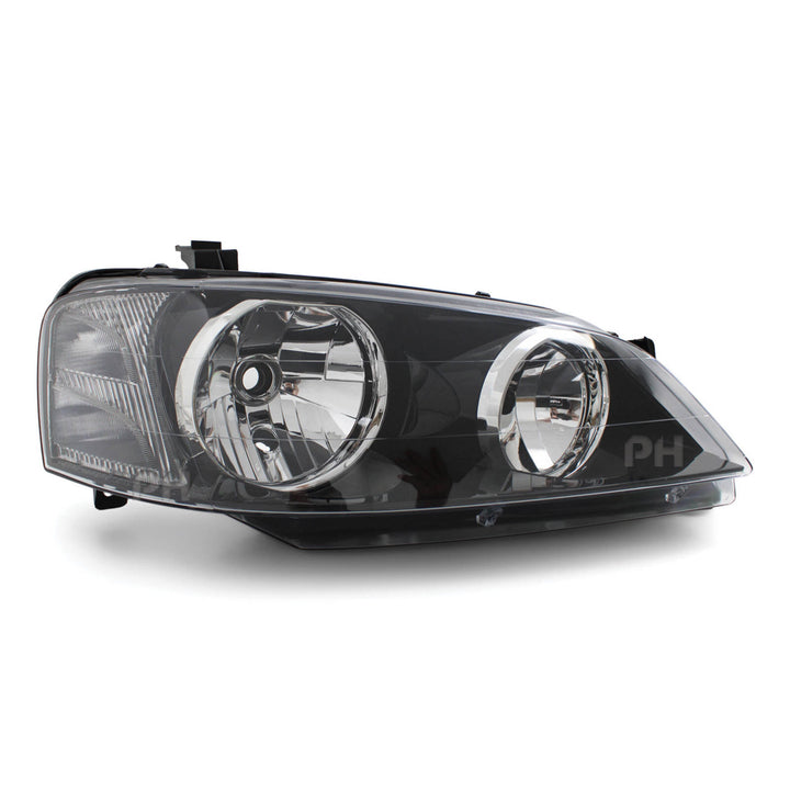 Headlights Black PAIR fits Ford Falcon BA & BF Series 1 XT 2002 - 09/2006