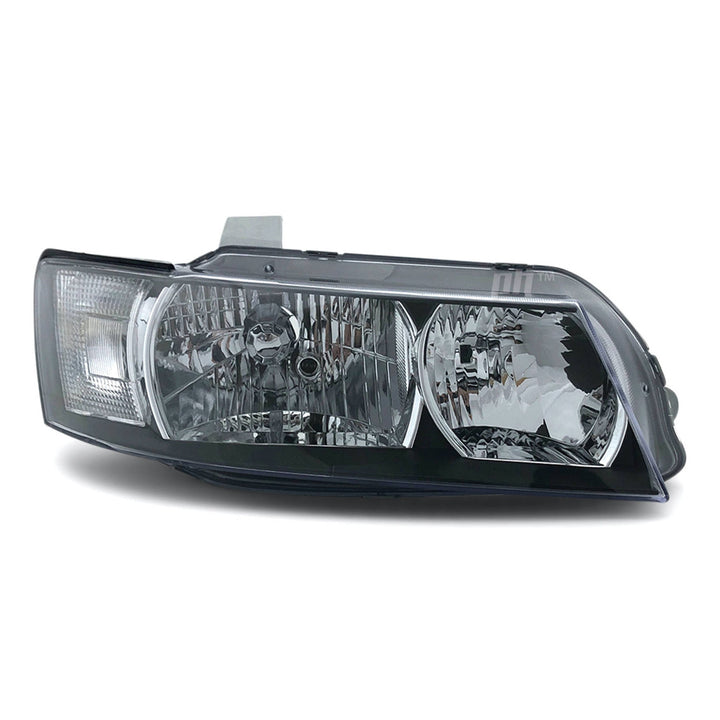 Headlights Black PAIR fits Holden Commodore VZ SV6 SV8 SVZ 2004 - 2006