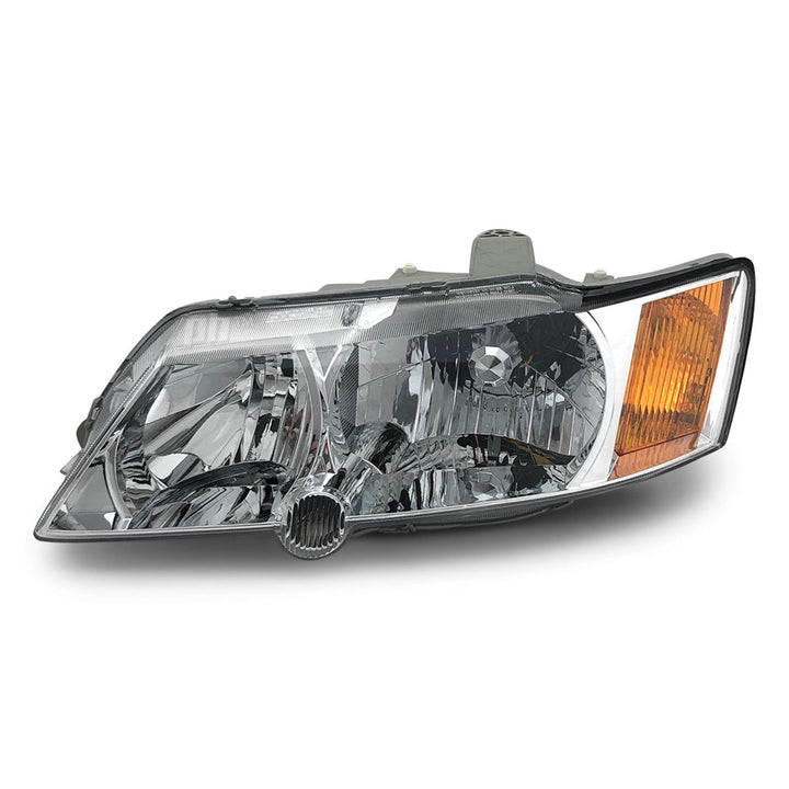 Headlights Chrome PAIR fits Holden Commodore VY 2003 - 2004 Executive Acclaim S