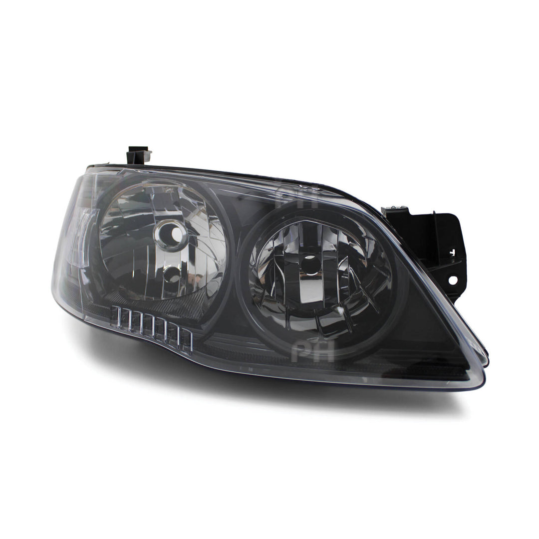 Headlights Black PAIR fits Ford Falcon BF Series 2 XT 09/2006 - 2008