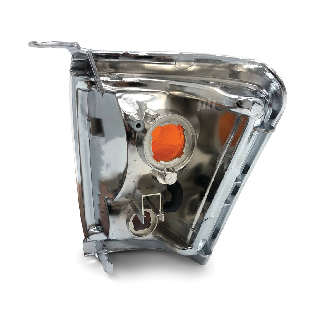 Corner Indicator Park Lights Chrome PAIR Fits Toyota Hilux SR5 4WD 1997 - 2001