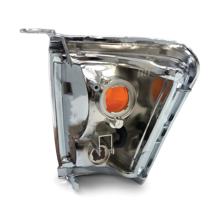 Corner Indicator Park Lights Chrome PAIR Fits Toyota Hilux SR5 4WD 1997 - 2001