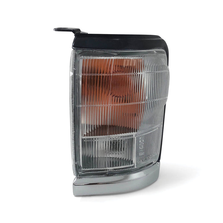 Corner Indicator Park Lights Chrome PAIR Fits Toyota Hilux SR5 4WD 1997 - 2001