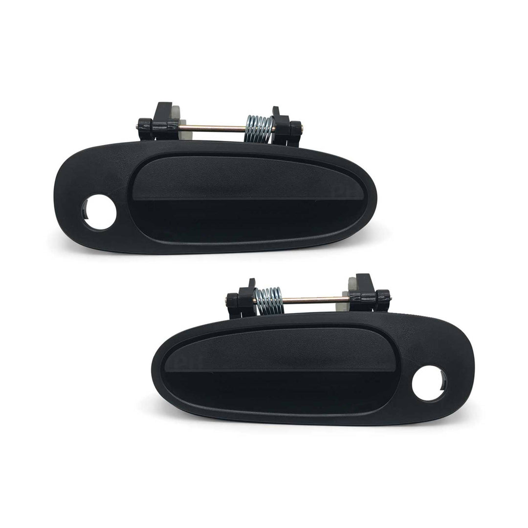 Outer Door Handles PAIR Front Black Fits Toyota Corolla AE101 AE102 1994 - 1998