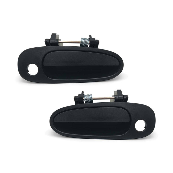 Outer Door Handles PAIR Front Black Fits Toyota Corolla AE101 AE102 1994 - 1998