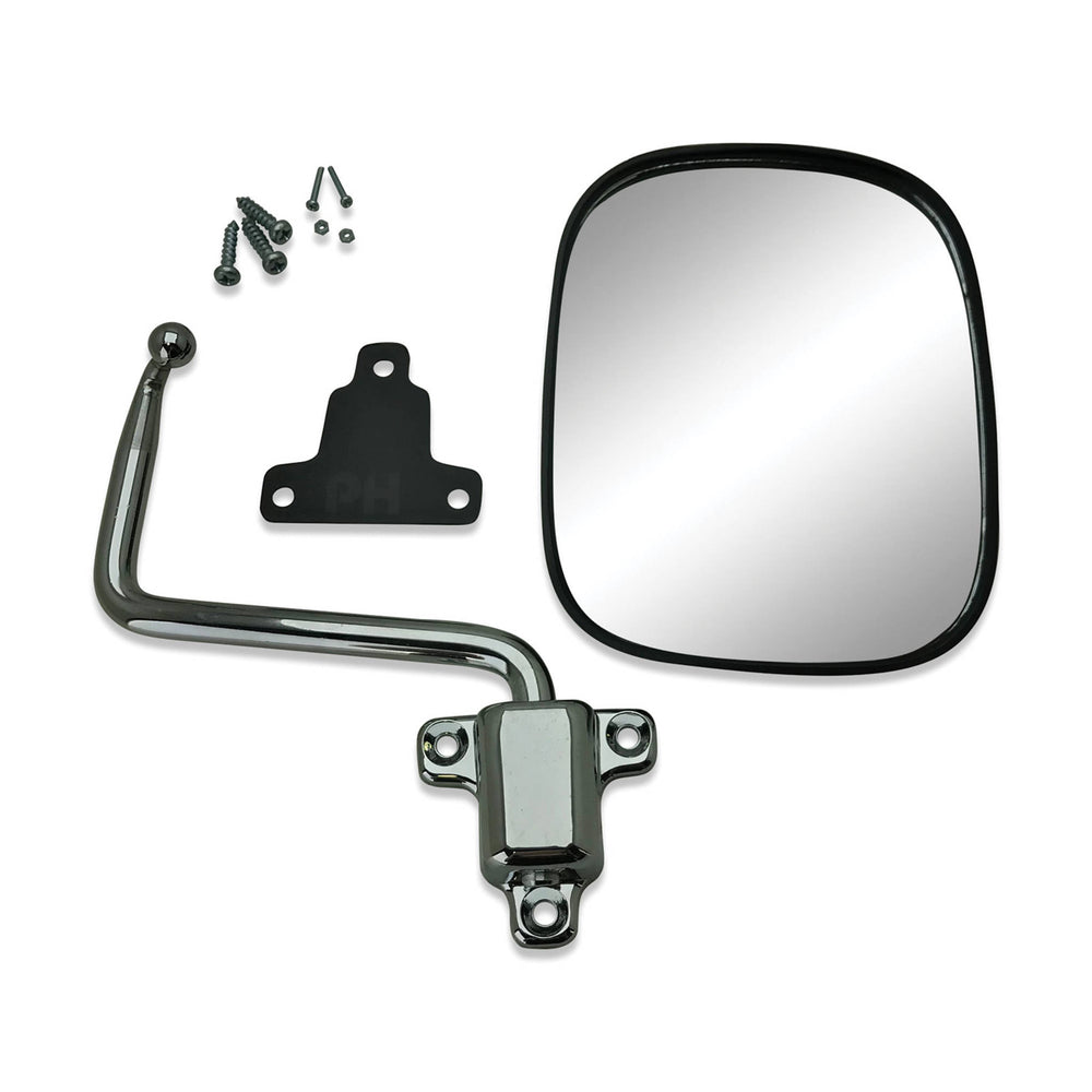 Door Mirrors PAIR Chrome & Black Fits Toyota Landcruiser 40 Series FJ45 HJ47