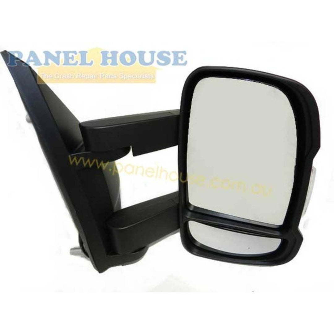 Door Mirrors PAIR Long Arm Cab Chassis Electric fits Fiat Ducato Van 07-18
