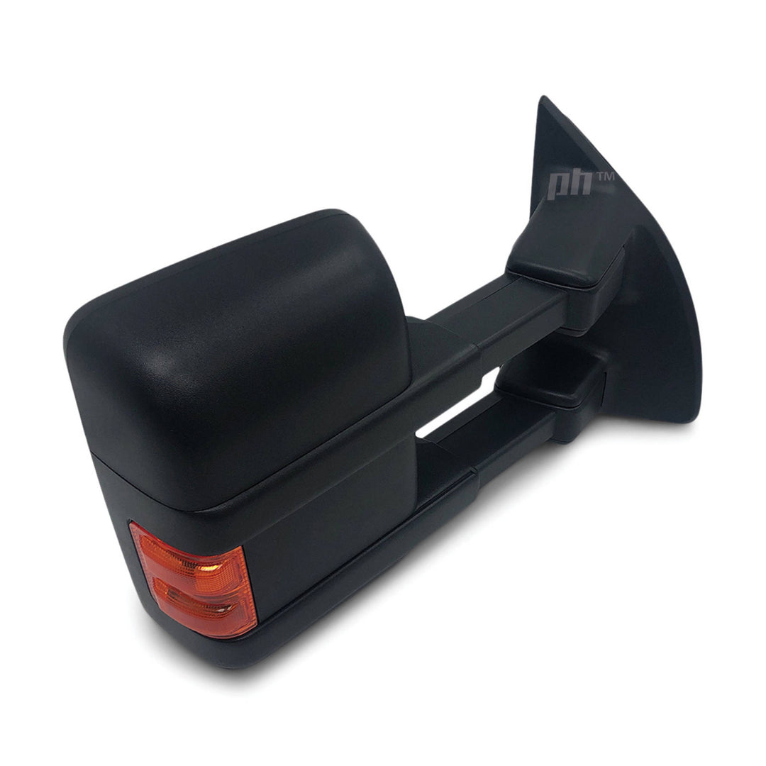 Extendable Towing Mirrors PAIR Heated Indicator fits Ford F250 350 2008 - 2015