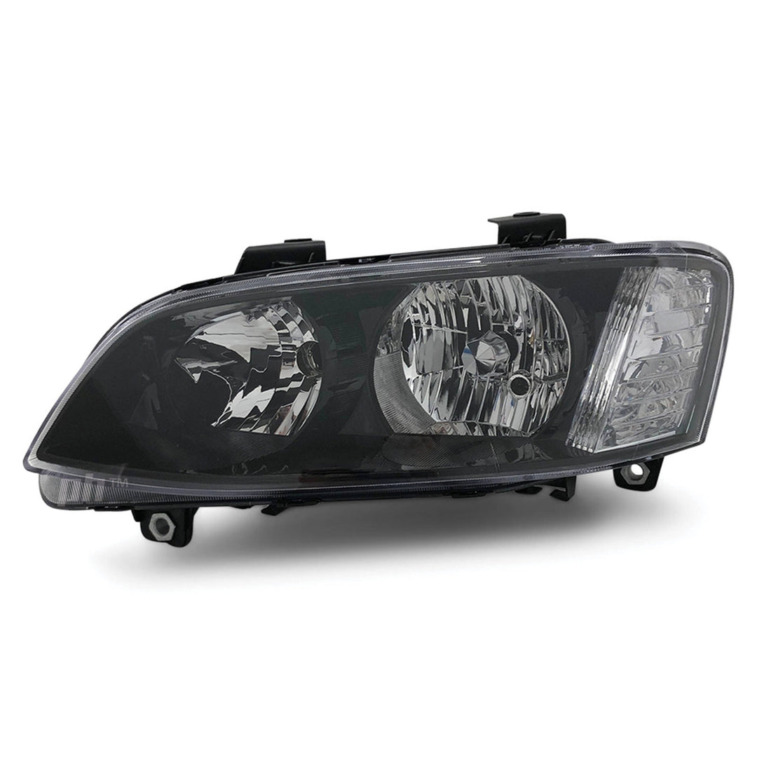 Headlights Black PAIR fits Holden Commodore VE SS SV6 2010 - 2013