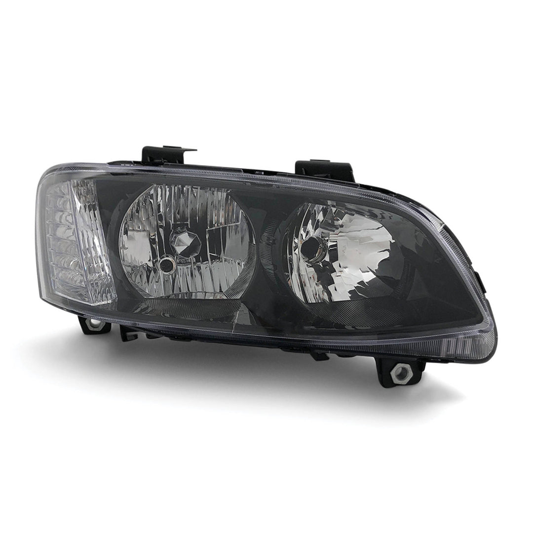 Headlights Black PAIR fits Holden Commodore VE SS SV6 2010 - 2013