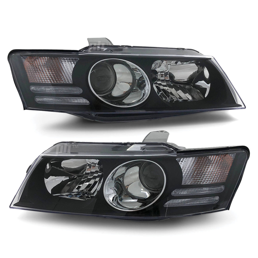 Headlights Black Projector PAIR fits Holden Commodore VZ SS Calais HSV 2004 - 2006