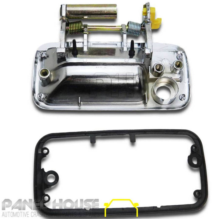 Outer Door Handles PAIR Front Chrome fits Holden Rodeo TF 1988 - 2002