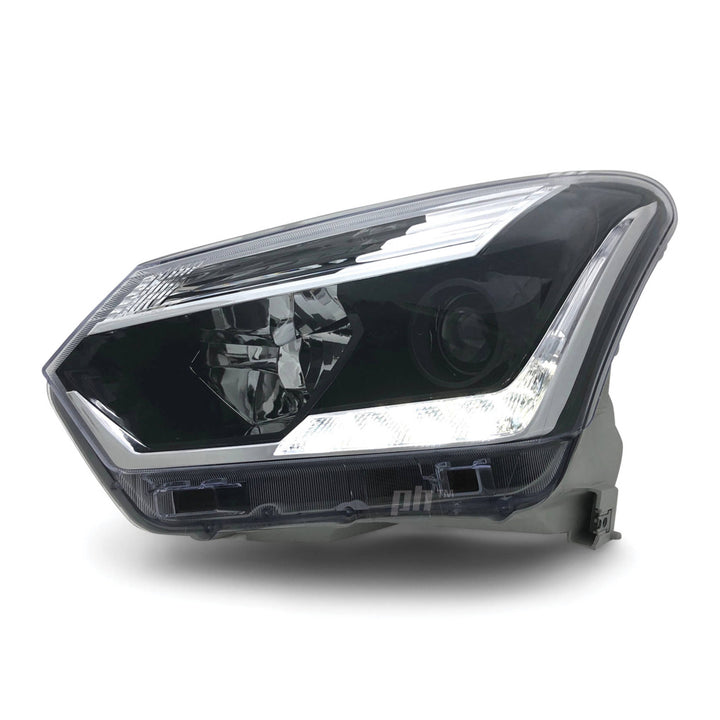 Headlights Black Projector LED DRL PAIR Fits Isuzu DMAX 2017 - 2020