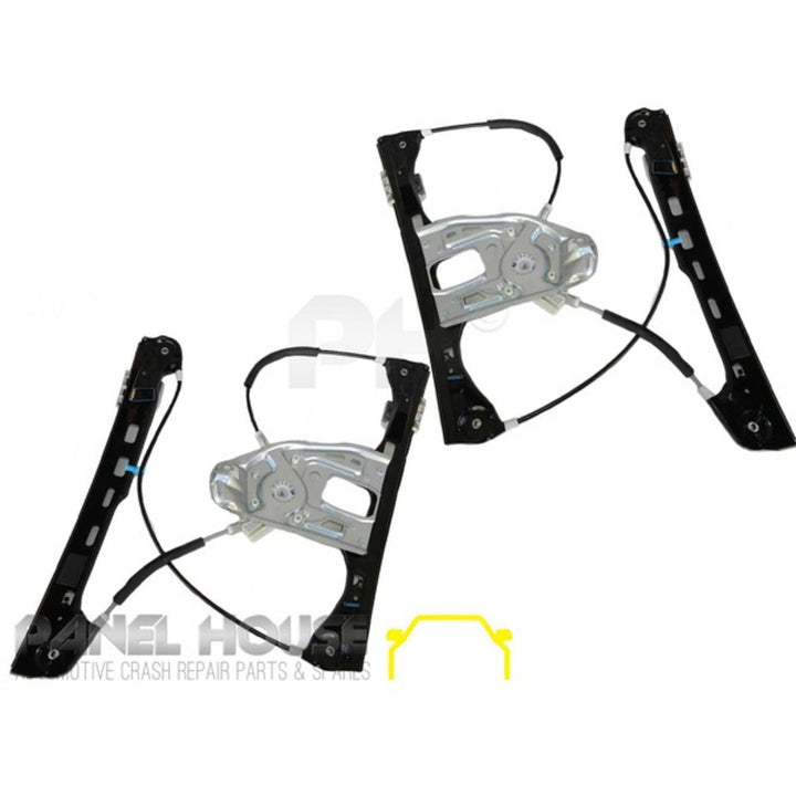 Window Regulator FRONT PAIR fits C Class W203 Mercedes 2000-2004 Sedan Wagon