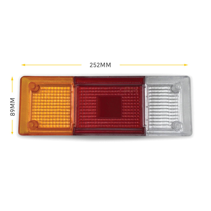 Tail Light Lens Alloy Tray Ute x 1 fits Ford Courier Ranger 1986 - 2022