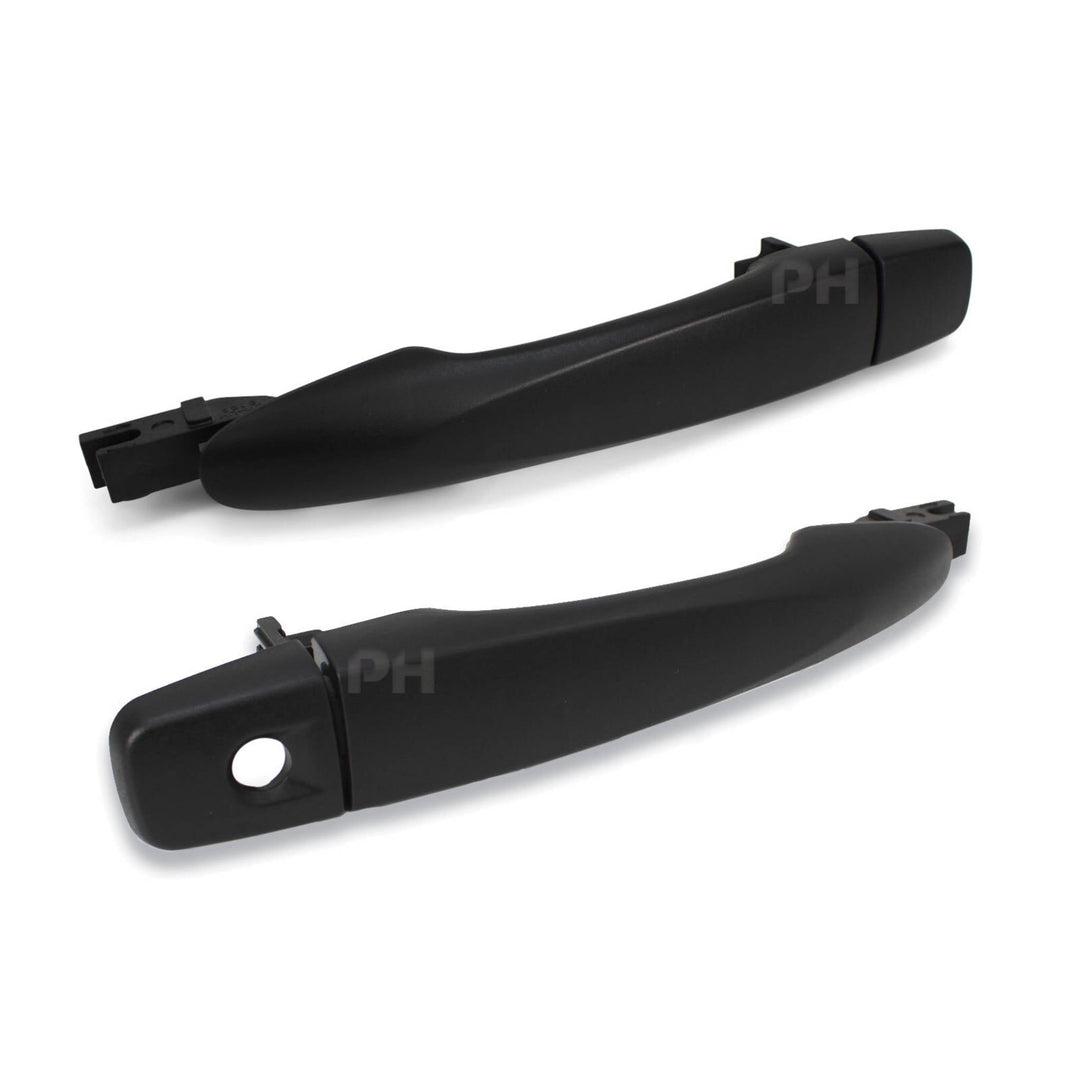 Outer Door Handles PAIR Front Black fits Nissan Navara D23 NP300 2015 - 2020