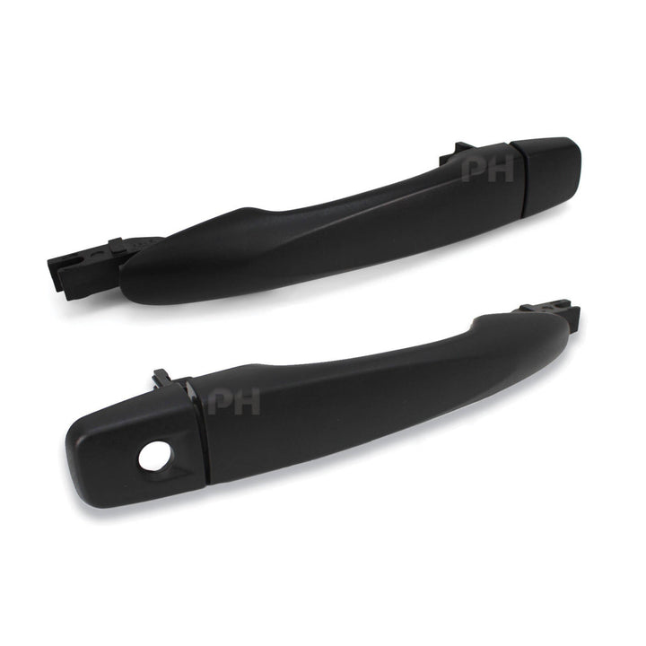 Outer Door Handles PAIR Front Black fits Nissan Navara D23 NP300 2015 - 2020