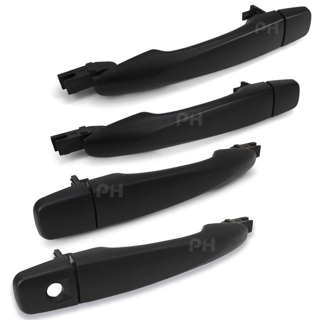 Outer Door Handle SET Black fits Nissan Navara D23 NP300 2015 - 2020