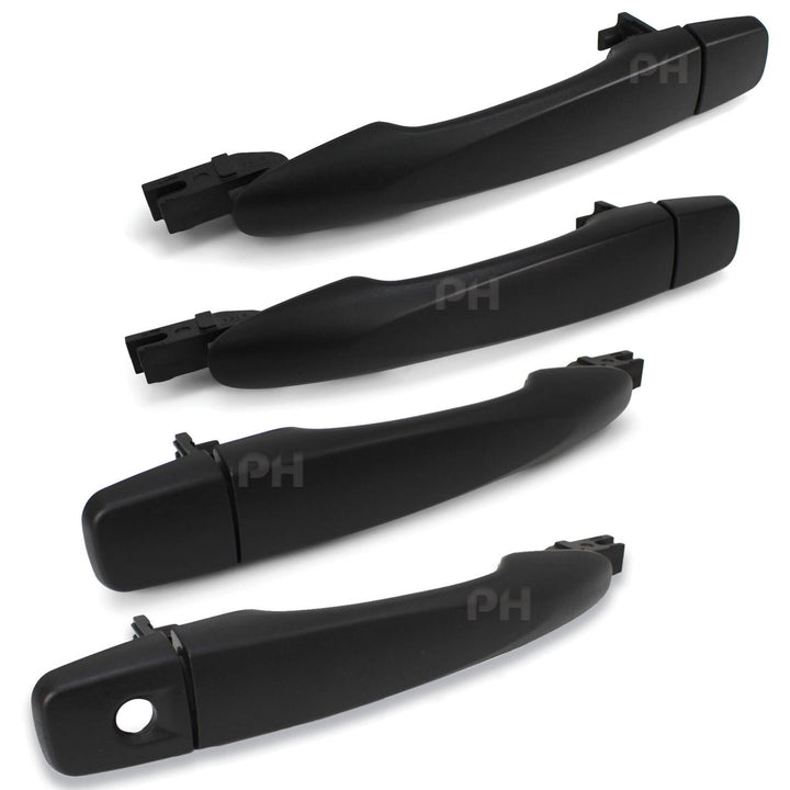 Outer Door Handle SET Black fits Nissan Navara D23 NP300 2015 - 2020