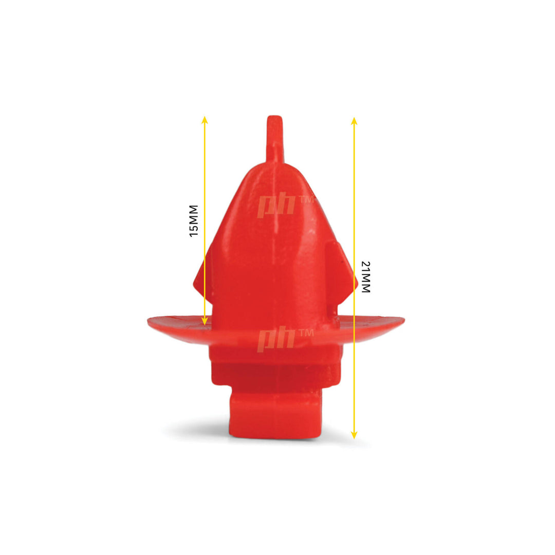 Wheel Arch Flare Door Trim Clip RED x10 Fits Hilux SR5 Landcruiser Prado Kluger