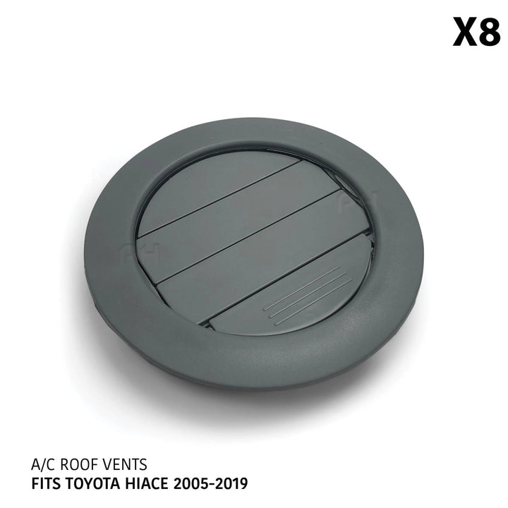 A/C Roof Vents x8 Fits Toyota Hiace 200 Series Van 2005 - 2019 LWB SLWB Commuter