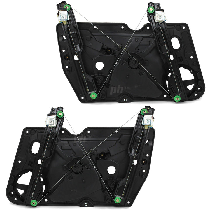 Window Regulators PAIR Front with Panel fits Volkswagen Golf 6 Hatch 2008 - 2013