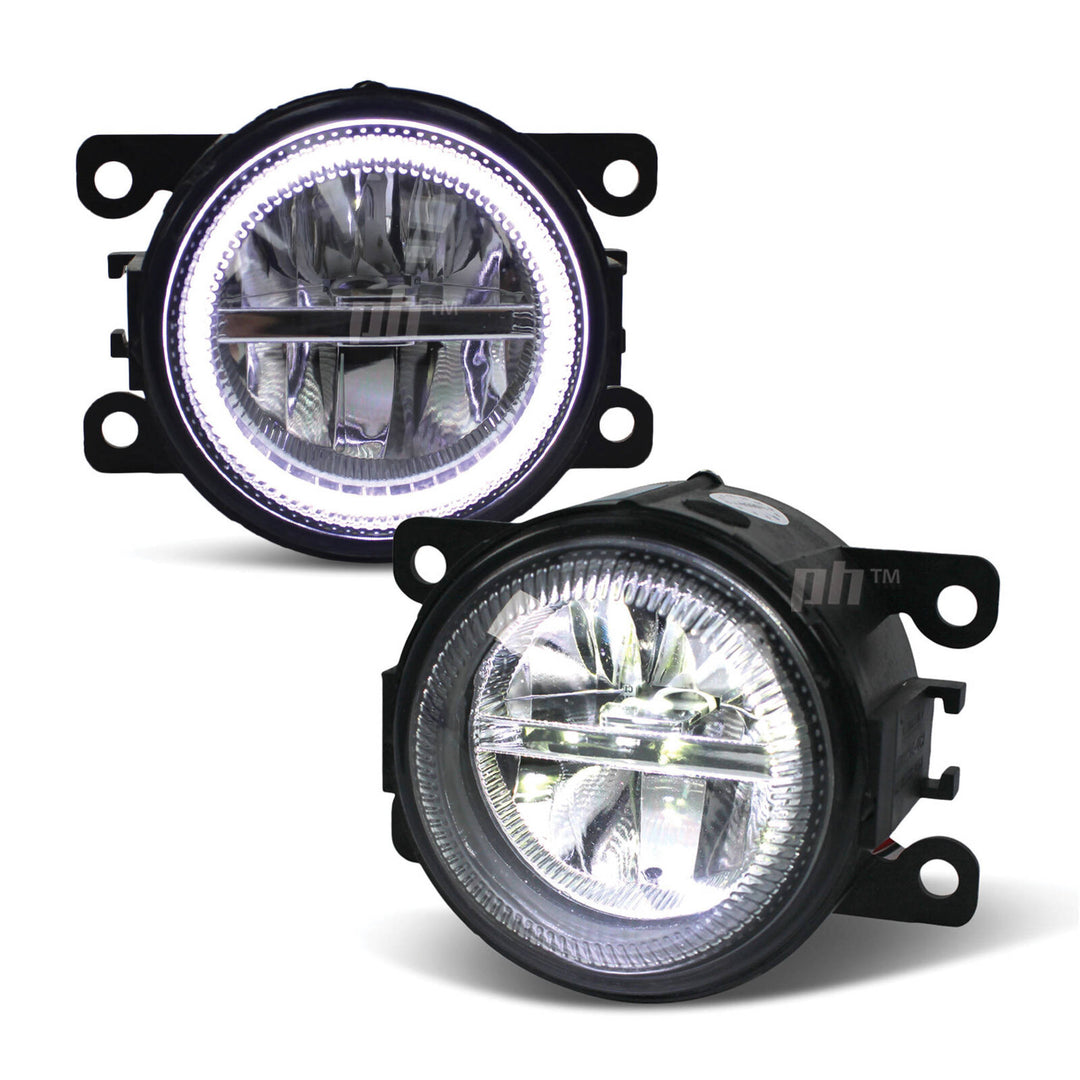 Fog Lights PAIR Twin LED Halo Style fits Holden Commodore VE SS SSV S1 2006 - 2010