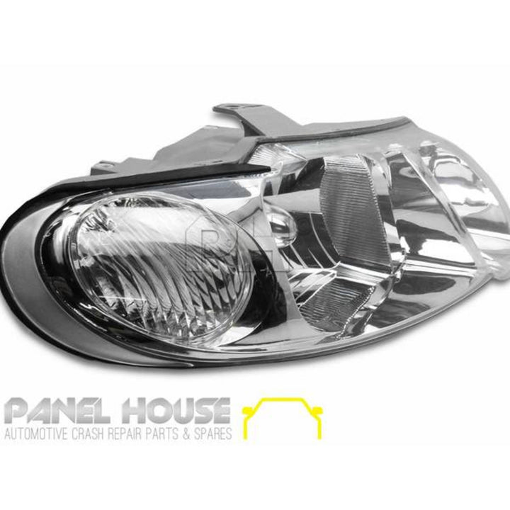 Headlights PAIR Chrome fits Holden Commodore VX VU 2000 - 2002