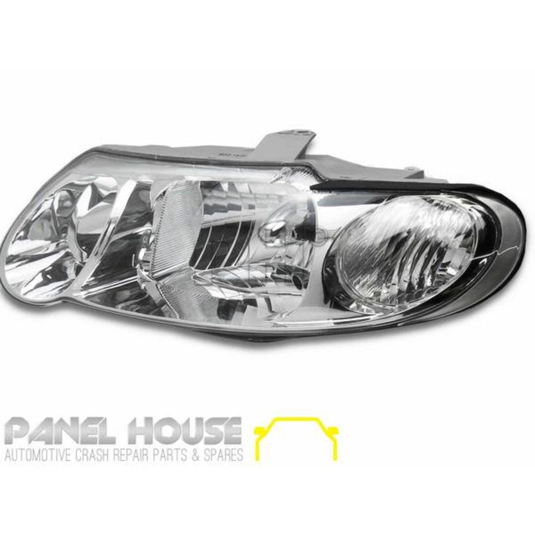 Headlights PAIR Chrome fits Holden Commodore VX VU 2000 - 2002