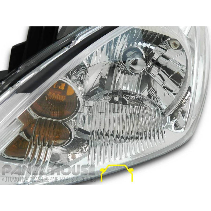 Headlights PAIR Fits Mitsubishi Lancer CH 2003 - 2007