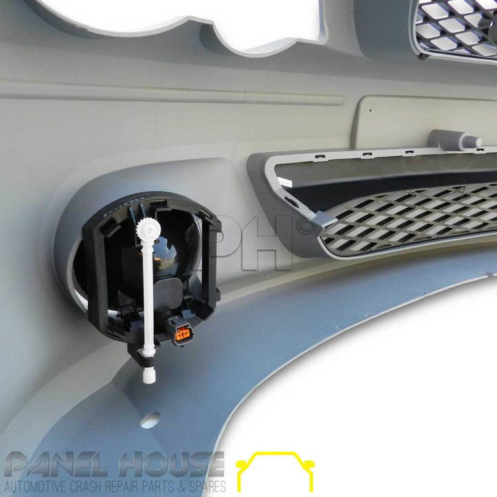 Complete Front Bumper Bar + Grilles + Fog Lights fits Ford BA Falcon XR6 XR8 XR6T