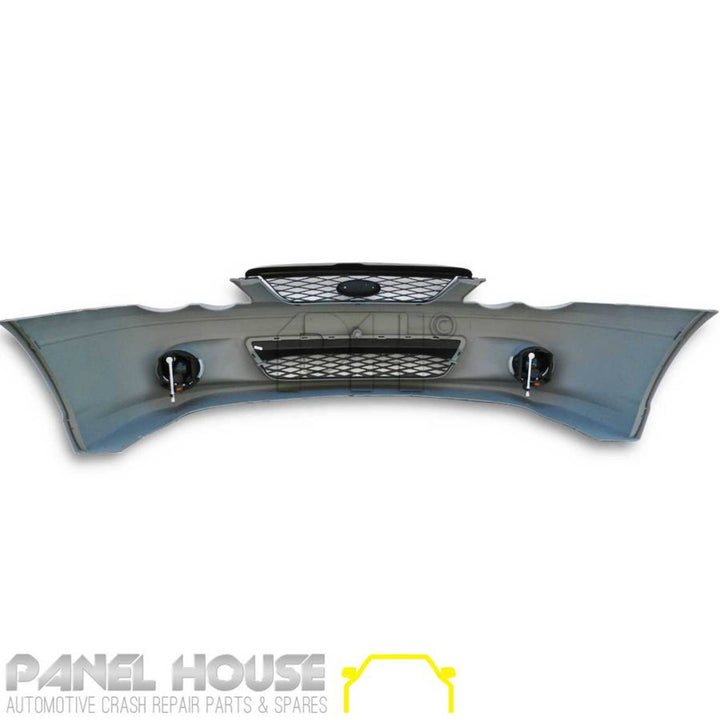Complete Front Bumper Bar + Grilles + Fog Lights fits Ford BA Falcon XR6 XR8 XR6T