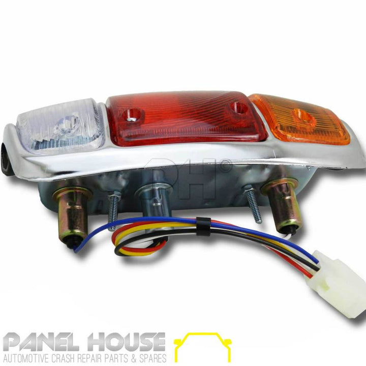 Tail Lights Chrome SURROUND PAIR Fits Datsun 1200 Ute B110 Sunny B120 1978 - 1985 LH + RH