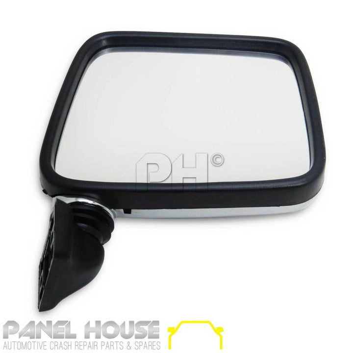 Door Mirrors PAIR Skin Mount CHROME fits Holden TF Rodeo Ute 89-96