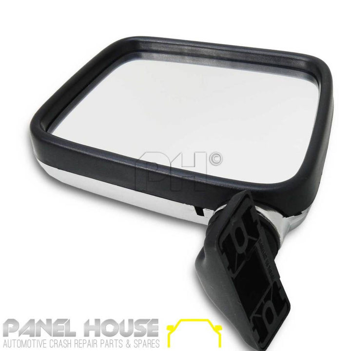 Door Mirrors PAIR Skin Mount CHROME fits Holden TF Rodeo Ute 89-96