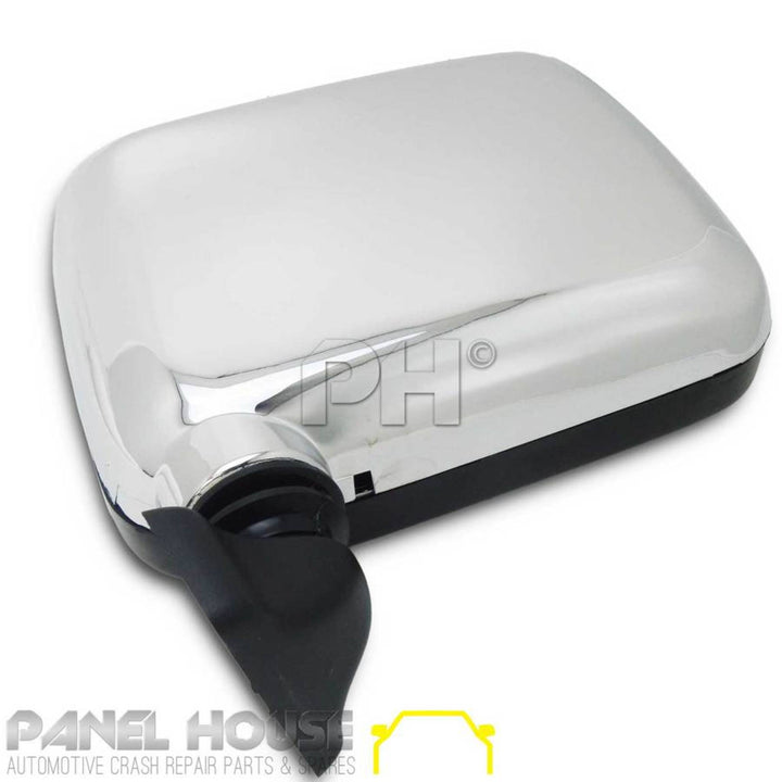 Door Mirrors PAIR Skin Mount CHROME fits Holden TF Rodeo Ute 89-96