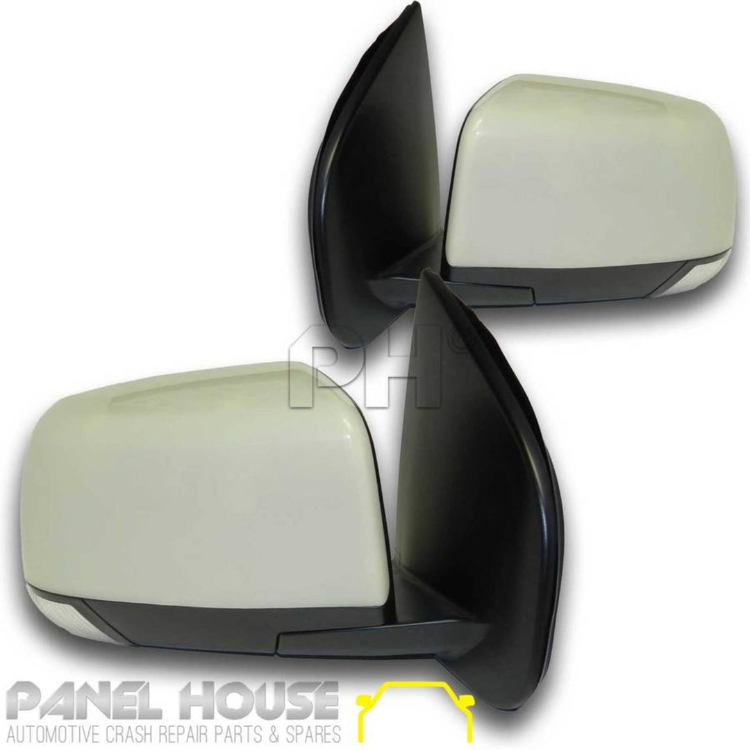 Door Mirrors PAIR Primed/Painted type With Indicator fits Isuzu DMAX 2012 - 2020