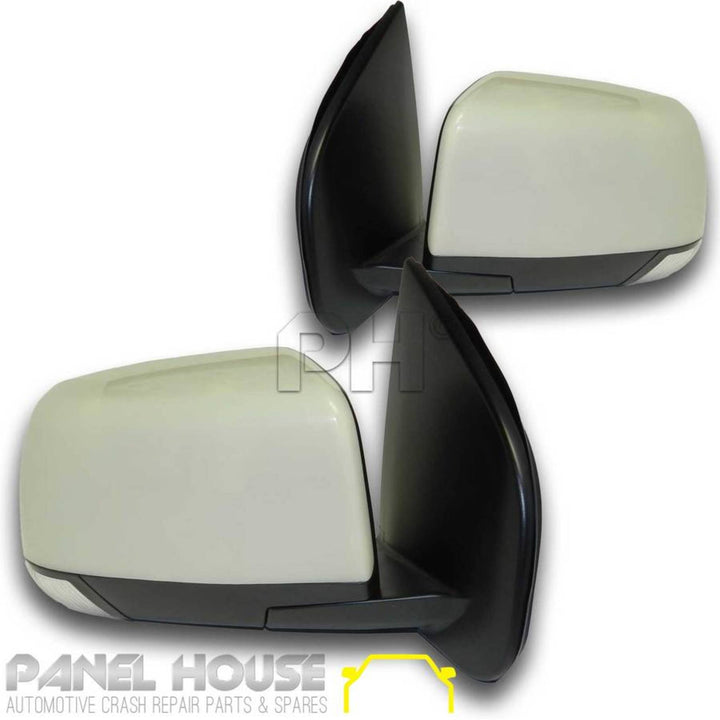 Door Mirrors PAIR Primed/Painted type With Indicator fits Isuzu DMAX 2012 - 2020