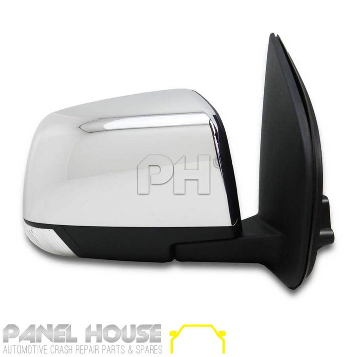 Door Mirrors PAIR Chrome With Blinker Auto Fold fits Isuzu DMAX 2012 - 2020
