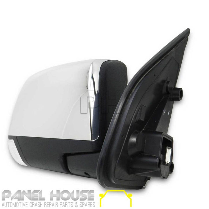 Door Mirrors PAIR Chrome With Blinker Auto Fold fits Isuzu DMAX 2012 - 2020
