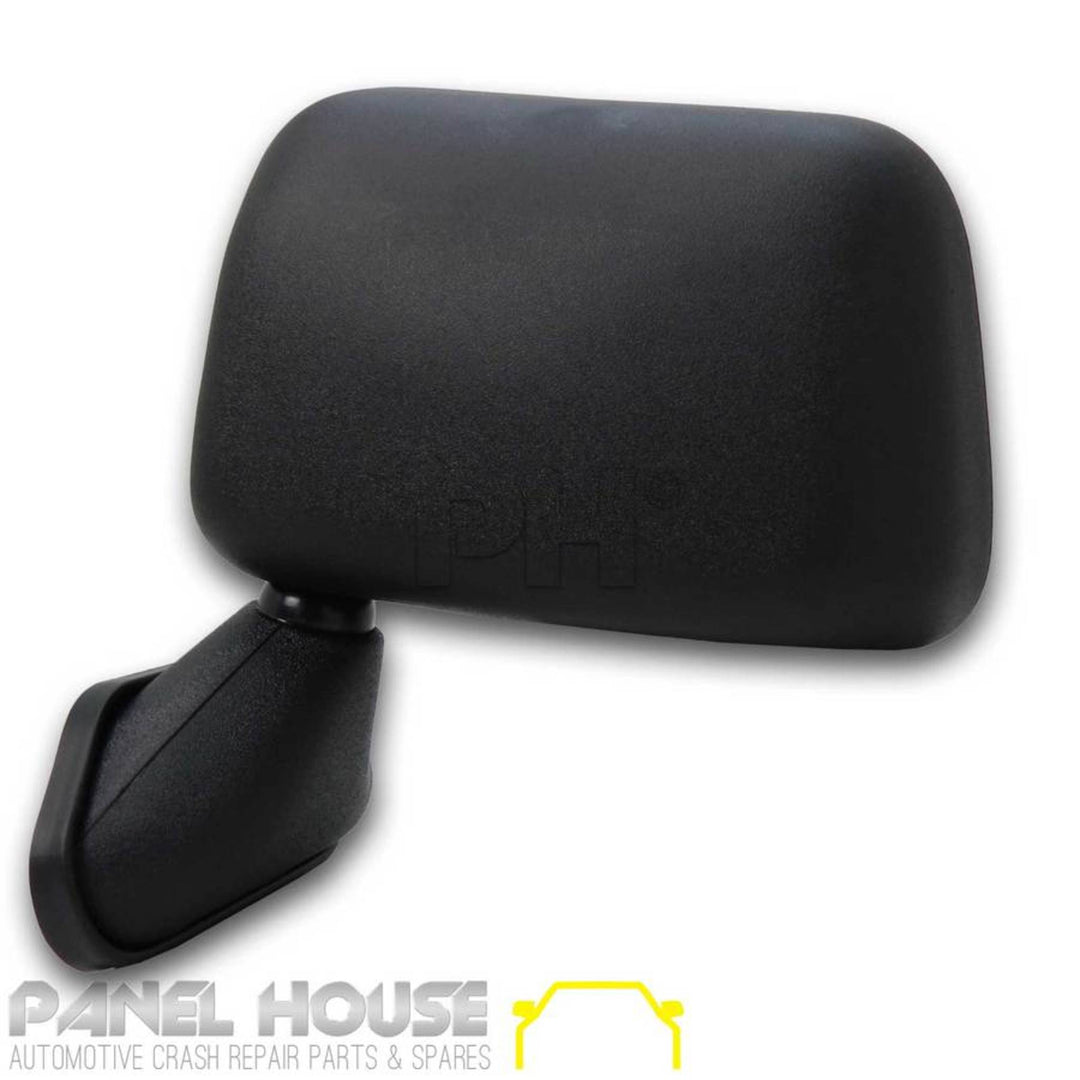 Door Mirror LEFT Black Skin Mount Door with Cap Fits Toyota Hilux 88-05